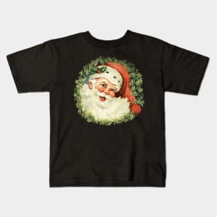 Vintage Santa Clause Christmas Kids T-Shirt